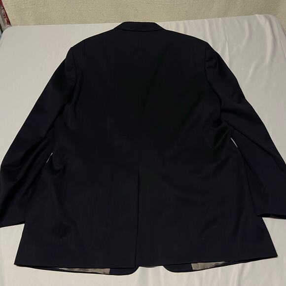 Nordstrom Blazer Jacket Sport Coat Suit Gold Hart Schaffner Marx Black 50XLG EUC - Picture 3 of 16